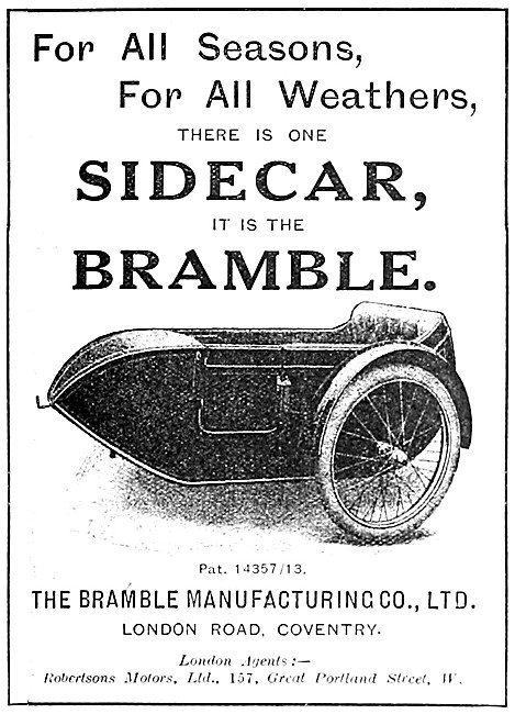 Bramble Sidecars - 1914 Bramble Sidecar                          