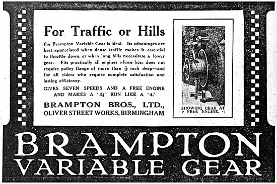 Brampton Variable Gears 1914 - Brampton Gear                     