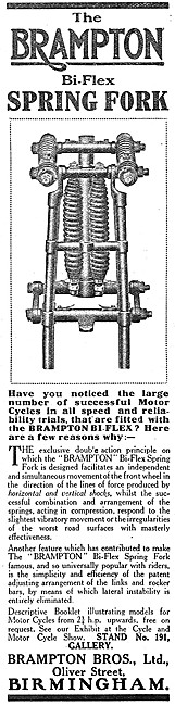 Brampton Spring Forks - Brampton Motorcycle Forks 1921           