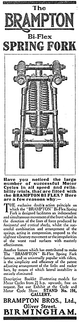 Brampton Spring Forks - Brampton Motorcycle Forks 1921           
