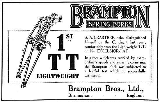 Brampton Spring Forks - Brampton Motor Cycle Forks               