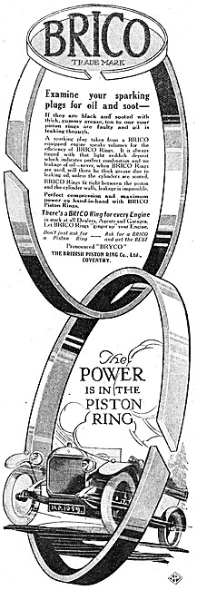 Brico Piston Rings 1921                                          