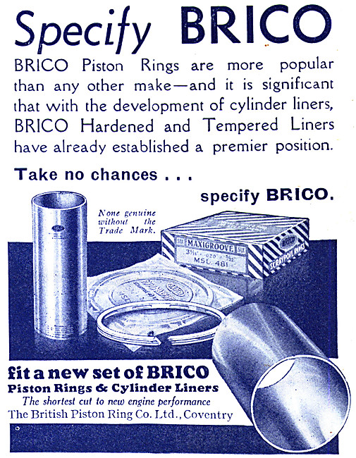 Brico Piston Rings & Cylinder Liners                             