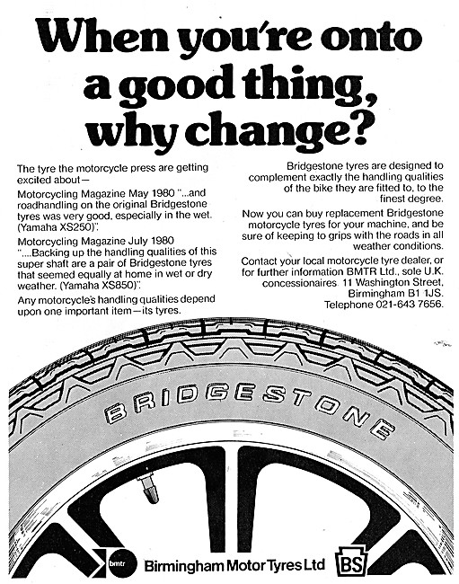 Bridgestone Motor Cycle Tyres                                    