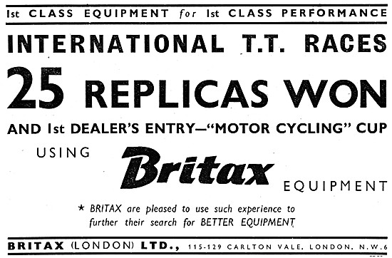 Britax Motor Cycle Equipment                                     