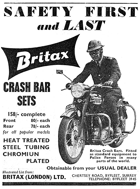 Britax  Motor Cycle Crash Bars                                   