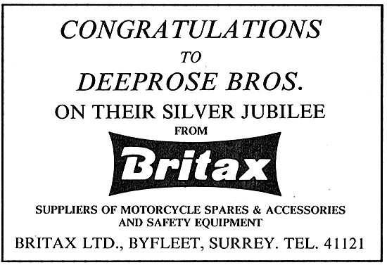 Britax Motor Cycle Accessories                                   