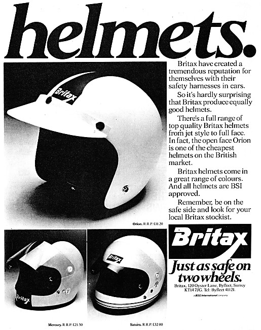 Britax Orion Helmet - Britax Mercury Helmet                      