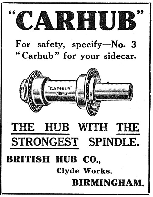 British Hub Heavy Duty Sidecar Hub                               