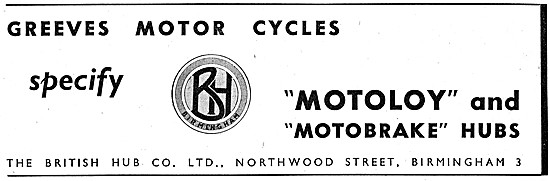 British Hub Motobrake Hubs -Motoloy Hubs                         