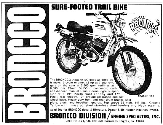 Bronco Apache 100 Trail Bike                                     