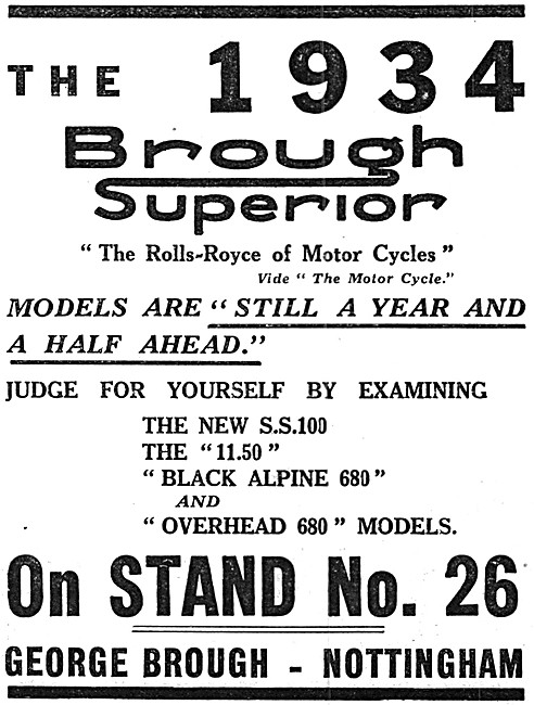1933 Brough Superior Black Alpine                                