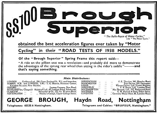 Brough Superior SS 100                                           