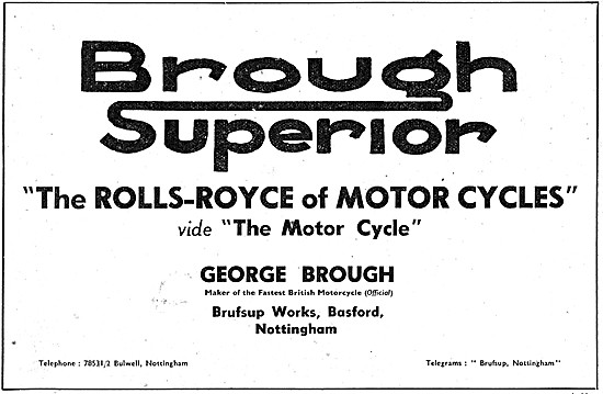 Brough Superior Motorcycles                                      