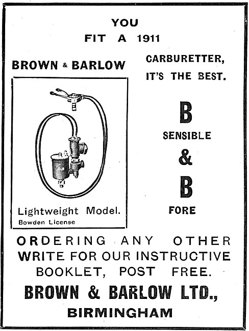 Brown & Barlow Carburetters - B.& B.Carburetters                 