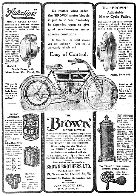 Brown Bros Motor Cycles &  Accessories - The Brown Motor Cycle   