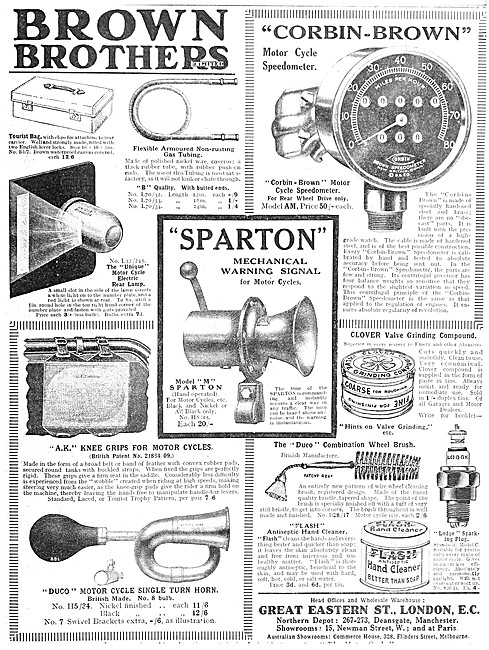 Brown Brothers Sparton Mechanical Warning Signal                 