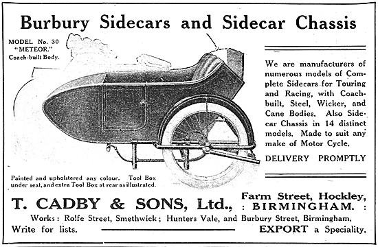 Burbury Sidecars                                                 