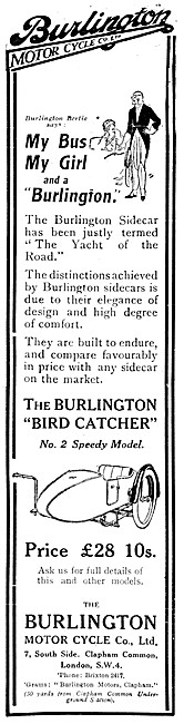 Burlington Sidecars - The Burlington Bird Catcher Sidecar        