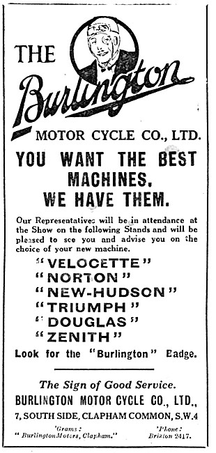 Burlington Motor Cycles Sales Clapham                            