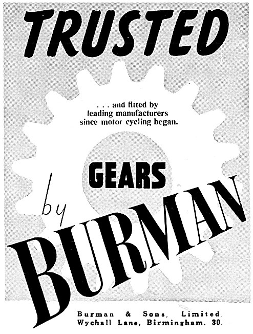 Burman Gears - Burman Motor Cycle Gearboxes                      