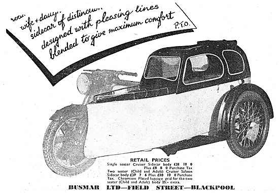 1949 Busmar Cruiser Sidecar                                      