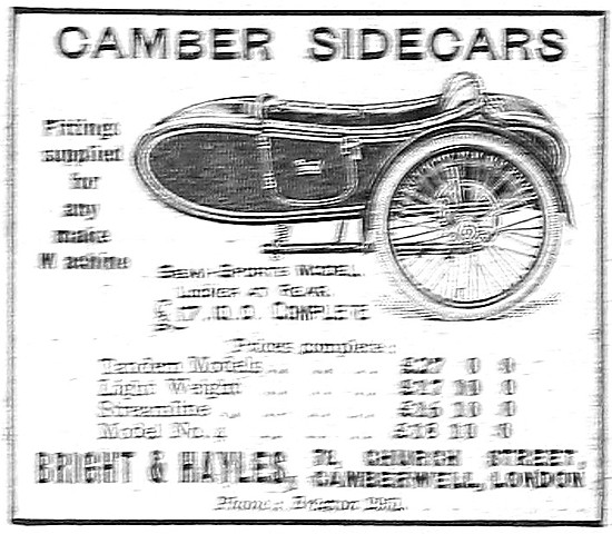 1922 Camber Sidecars                                             