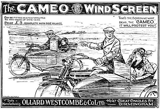 Cameo Sidecar Windscreens 1920 Styles                            
