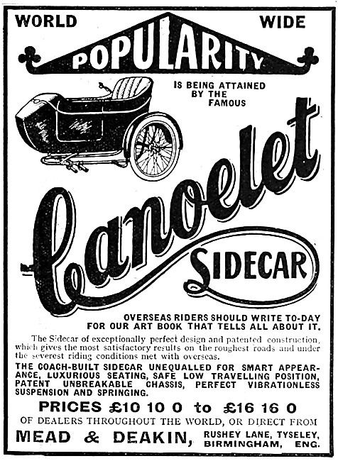 The Canoelet Sidecar                                             
