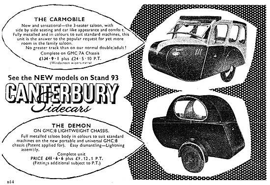 Canterbury Carmobile Sidecar - Canterbury Demon Sidecar          