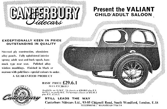 1956 Canterbury Valiant Sidecar                                  
