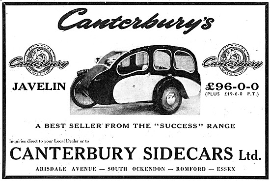 Canterbury Javelin Sidecar                                       