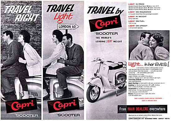 1960 Capri Motor Scooters                                        