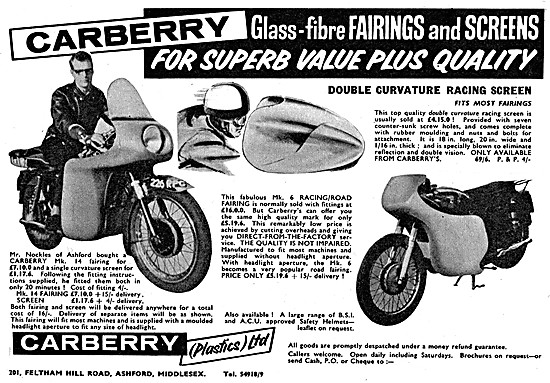 Carberry Motor Cycle Fairings & Screens                          