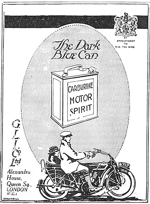 Carburine Motor Spirit - Carburine Petrol 1921                   