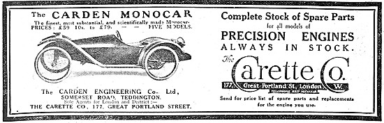 1914 Carden Monocar - The Carette Company                        