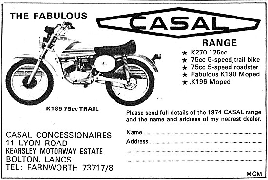 Casal K185 75cc Trail Bike                                       