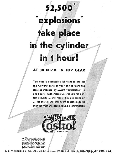  Castrol Motor Oil - 52,000 Explosions Per Hour In the Cylinder  