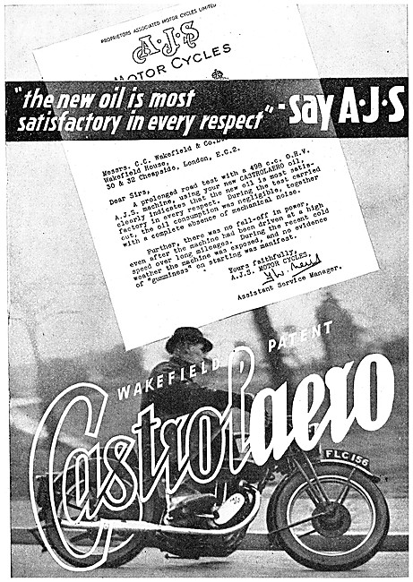 Castrol Motor Oil - CastrolAero Engine Oil 1939                  