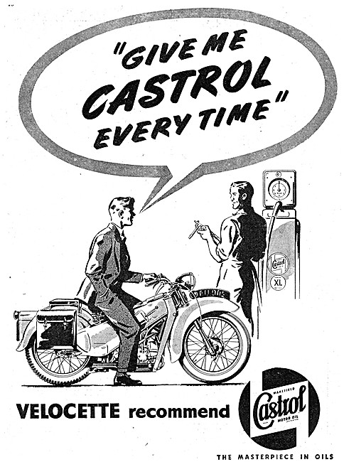 1951 Castrol Motor Oil Advert                                    