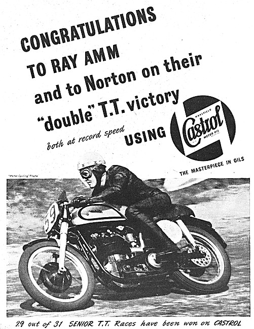 Castrol Motor Oil 1953 Advert                                    