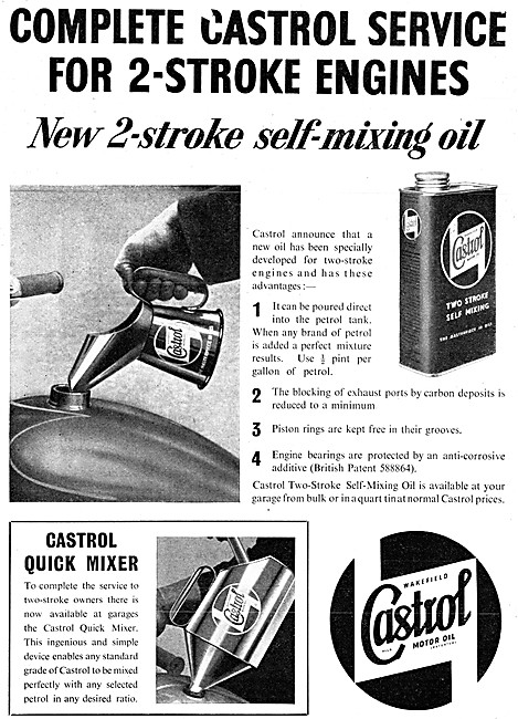 Castrol Two Stroke Oil - Castrol Self-Mixing Two-Stroke Oil      