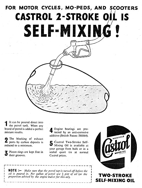 Castrol Self-Mixing Two-Stroke Oil                               