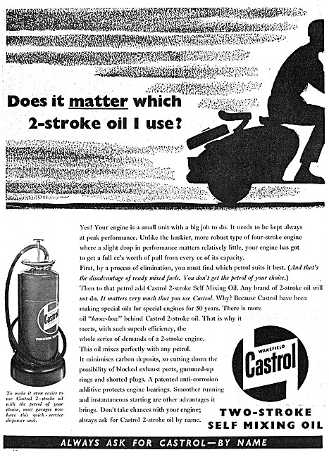 Castrol Two-Stroke Self Mixing Motor Oil - Castroil - 2T         