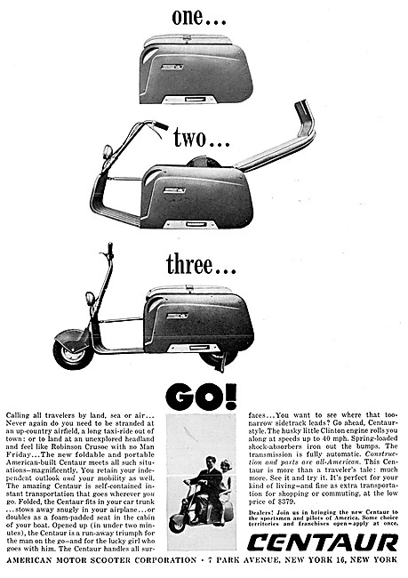 Centaur Folding Portable Motor Scooter                           