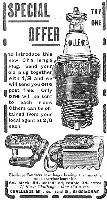 Challenge Spark Plugs - Challenge Motor Cycle Belts              