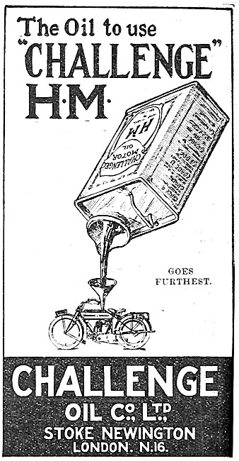 Challenge Oil 1921 Advert                                        