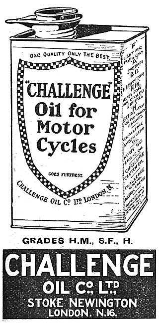 Challenge Oil For Motor Cycles                                   