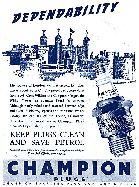 Champion Spark Plugs                                             