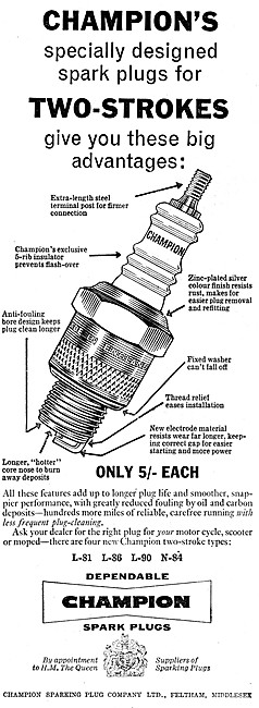 Champion Two-Stroke Spark Plugs                                  